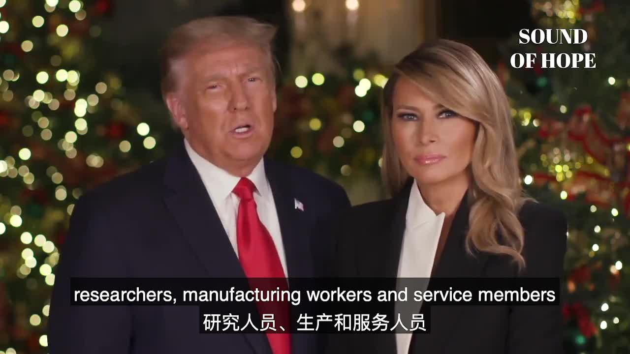 The Christmas message from President Trump and First Lady. Every American should see it.