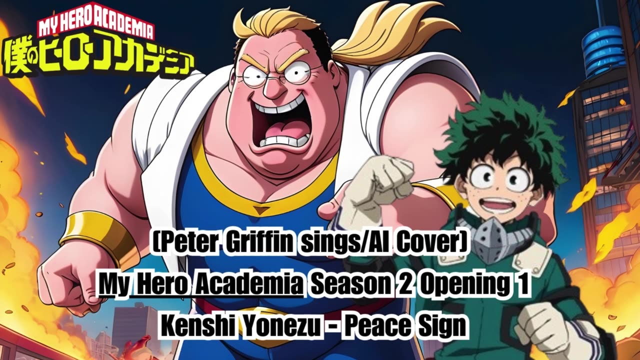 [Peter Griffin sings/AI Cover] My Hero Academia Season 2 Opening 1 Kenshi Yonezu - Peace Sign