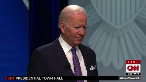 Biden is asked what he will do to keep up to China militarily, and can he vow to protect Taiwan