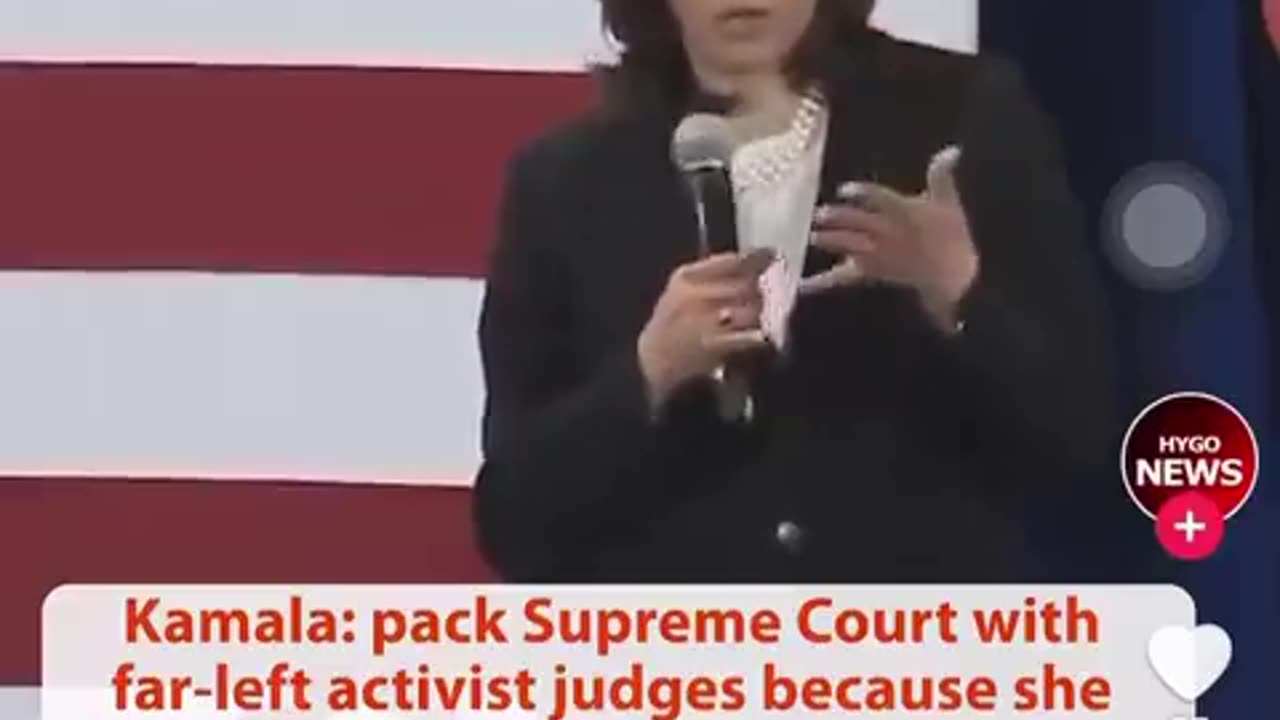 Kamala Harris wants to EXTEND the # of US Supreme court justices to put on her Communist Judges