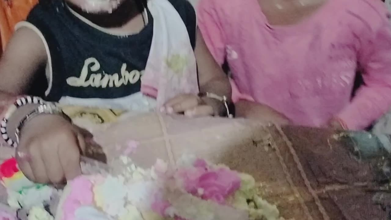 Puchkoo birthday style cake cutting