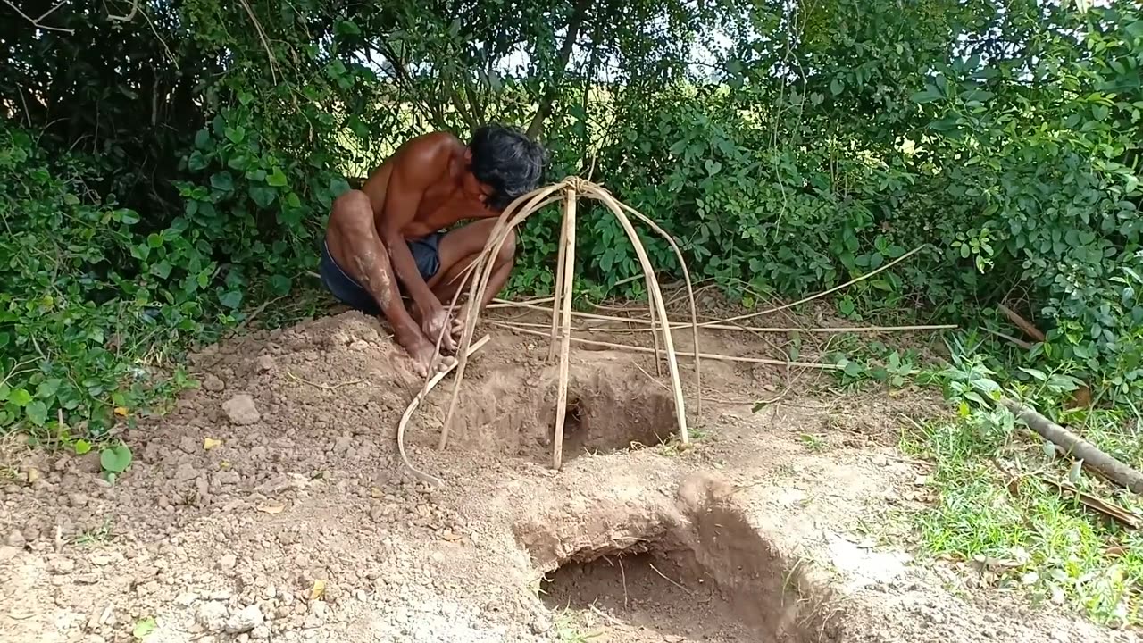 Constructing Burn ancient mud brick kilns