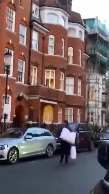 Outside of Harrods in London.