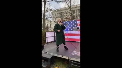 Leigh Dundas at the Freedom Rally in DC Jan 6, 2021
