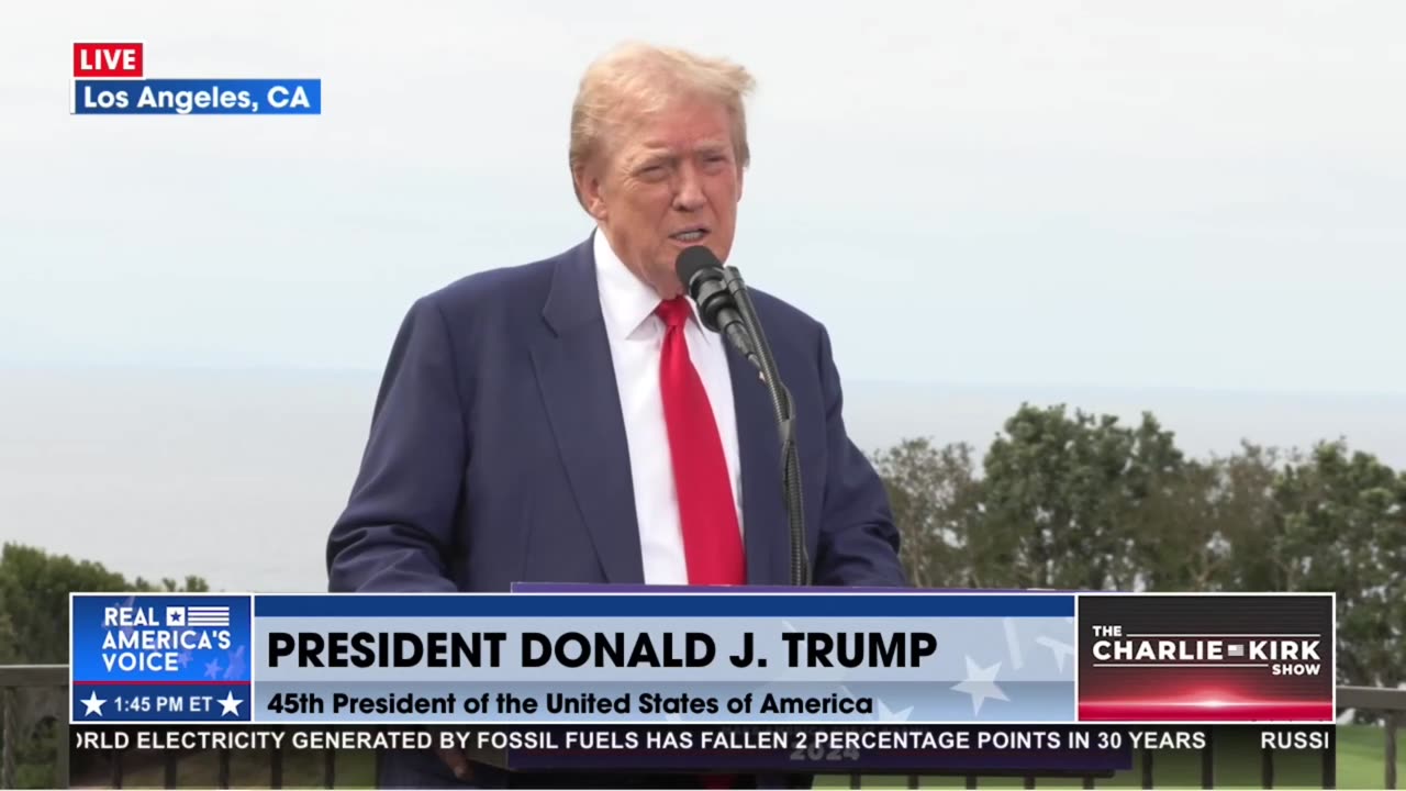 President Donald J Trump Speaks in Los Angeles, California 9/13/2024