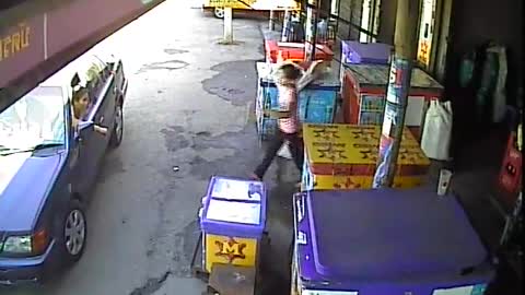 Runaway Tire Breaks Wrist