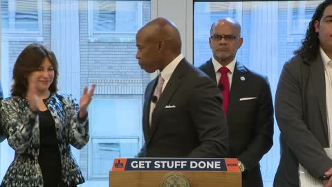 New York City Mayor Eric Adams Makes an Education-Related Announcement