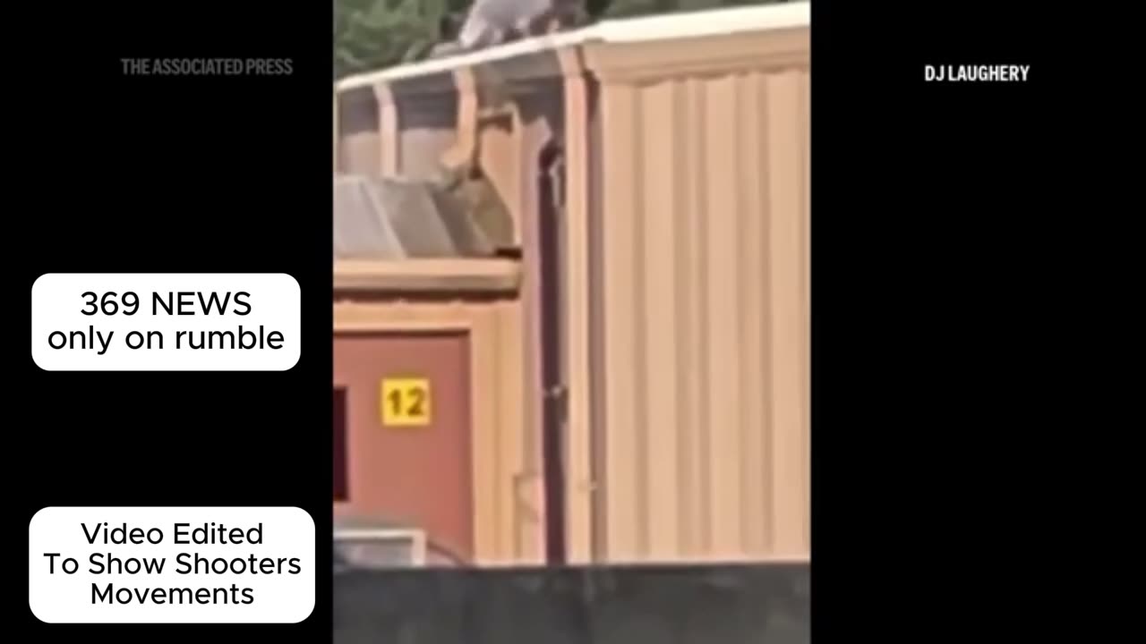 Video Of Trump Rally Shooters Movement On The Roof - No Audio