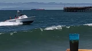 Lifeguard Boat at Seal Beach.