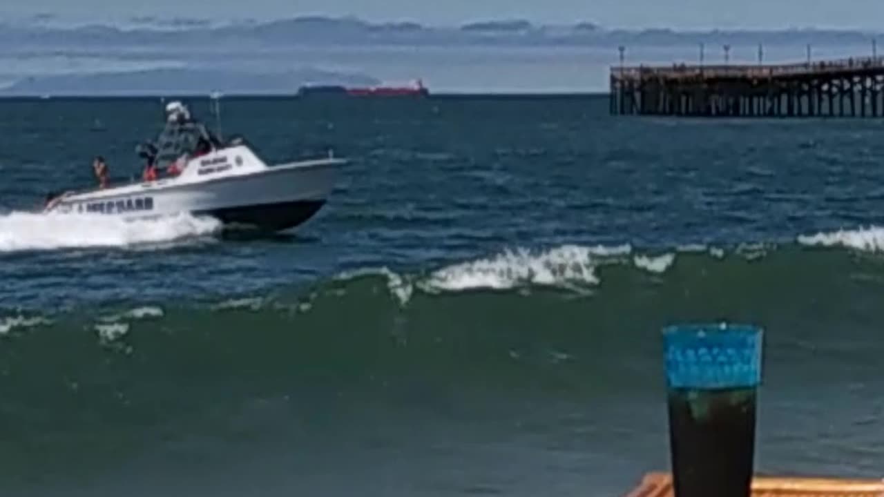 Lifeguard Boat at Seal Beach.