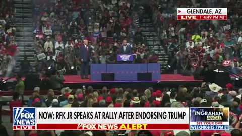 RFK, Jr. joins Trump on stage_ Don't you want a president who will make America