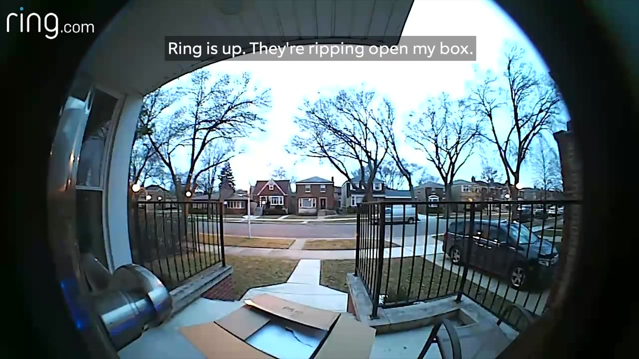 Package Thieves Stopped By Ring's Video Doorbell Two-Way Talk Feature