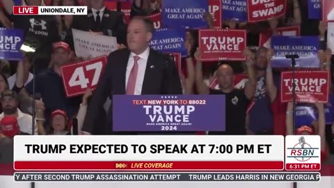 Lee Zeldin at Trump Rally in Uniondale, NY - 9/18/24