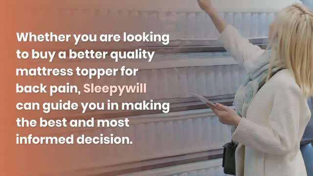 Best Mattress Topper For Lower Back Pain