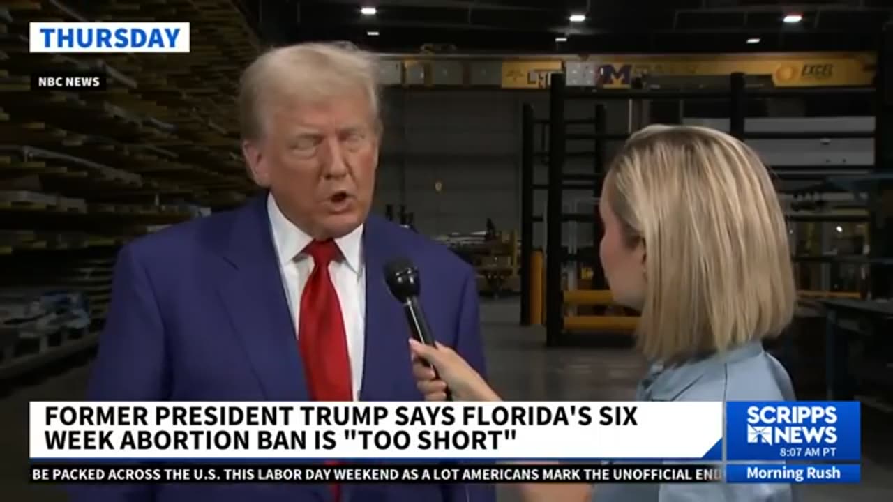 Vance weighs in on Trump’s claim that Florida’s six-week abortion ban is 'too short'