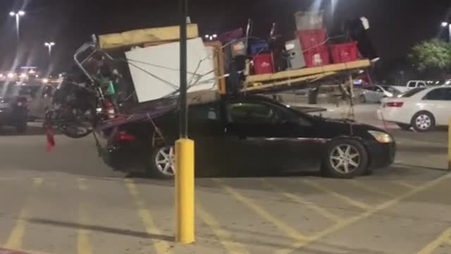 Small Car is Loaded to the Max