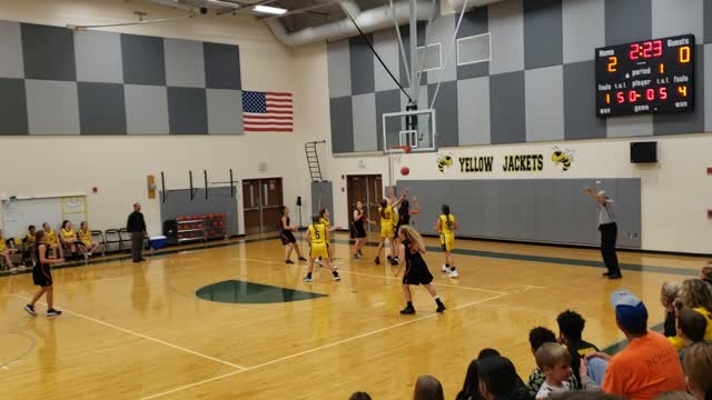 Karly Pasmore Drops the 3 Point Hammer Varsity Basketball Winding Waters vs CK8