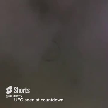 Cloaked UFO UAP filmed at New Years countdown
