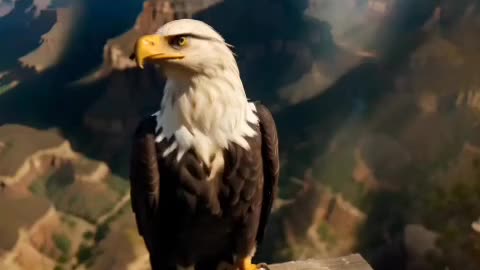 AI generated eagle video 🦅