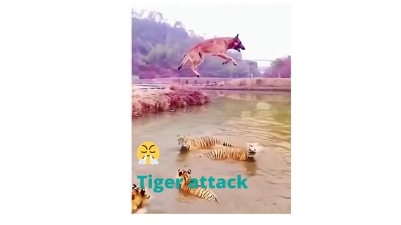 Tiger_attack_Dog!!_