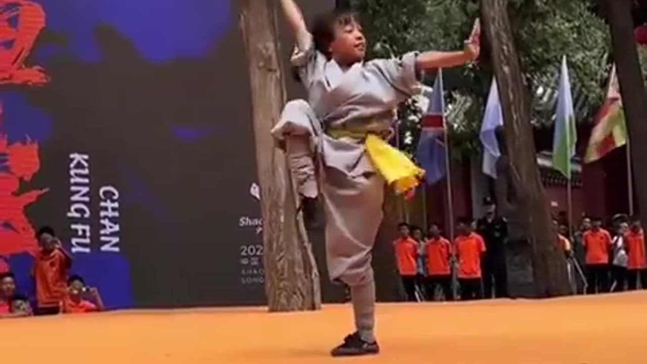 9 year old Zhang Sixuan, winner of the 2024 world Shaolin Kungfu competition
