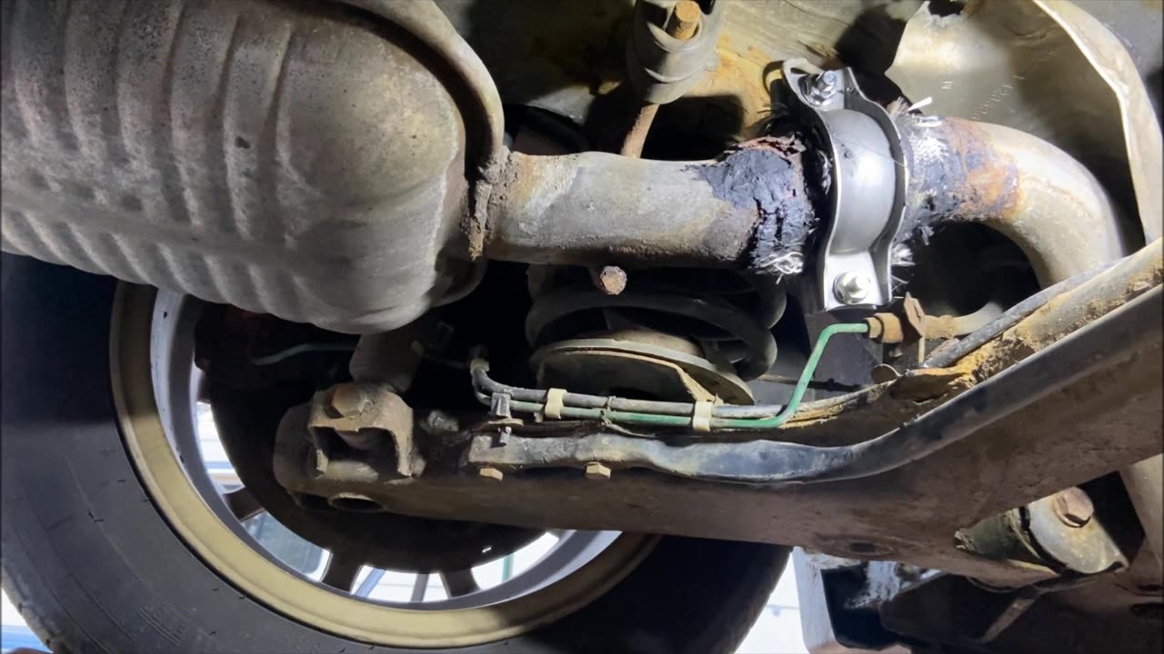 Saab story 9-3 exhaust leak fix