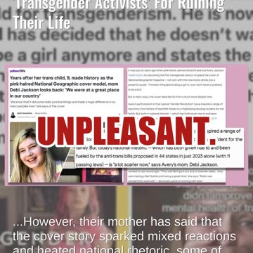 Fact Check: NO Evidence Trans Child On Magazine Cover Blamed Transgender Activists For Ruining Life
