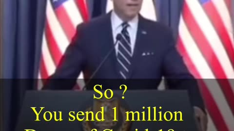 Biden send 1 million doses Covid-19 to Gaza ??