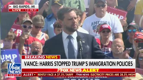 Kamala "opened up our border to millions of illegal immigrants