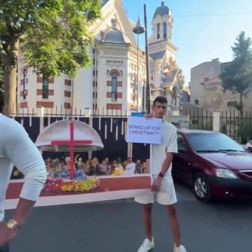 Andrew and Tristan Tate are protesting outside a French embassy