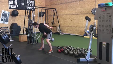 1 Arm KB Swings and Alt 1 Arm KB Swings