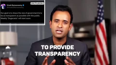 Vivek pauses podcast to focus on waste fraud & abuse while being transparent..