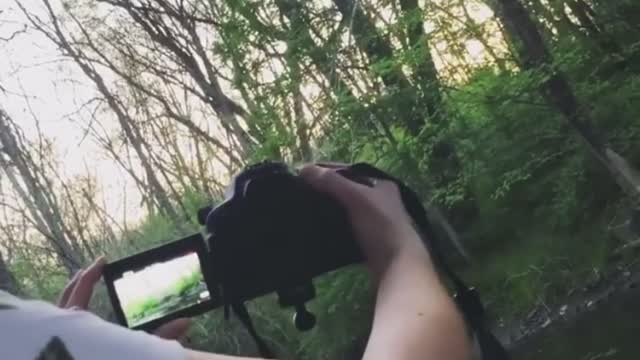 Singing under a bridge