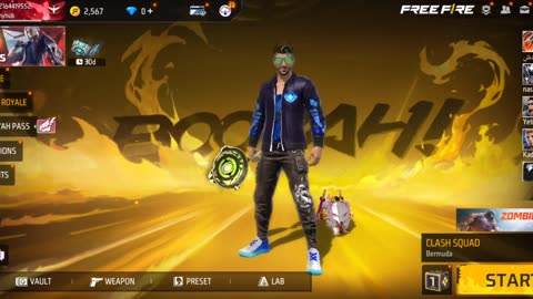 Free fire 3v4 Clash Squad full game play