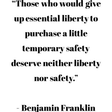 Those who would give up essential liberty...