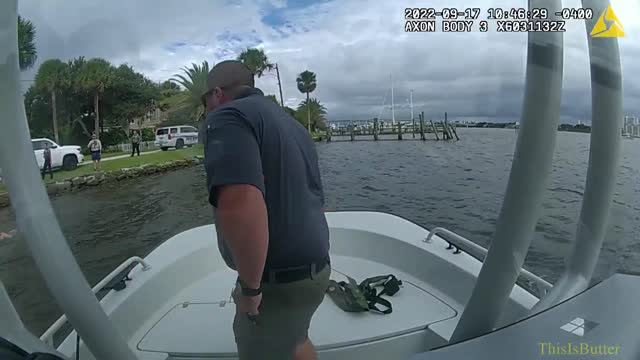 Volusia County boat burglary suspect coaxed out of water