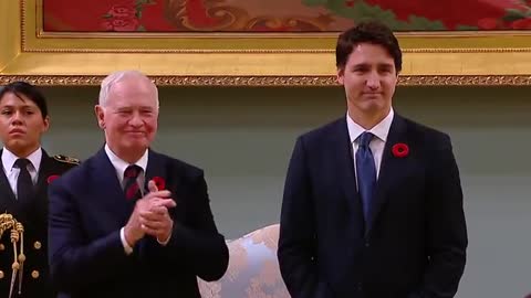 Trudeau sworn in. Just listen to the words.