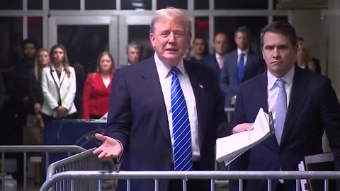trump speaks after court appearance 13th may 2024