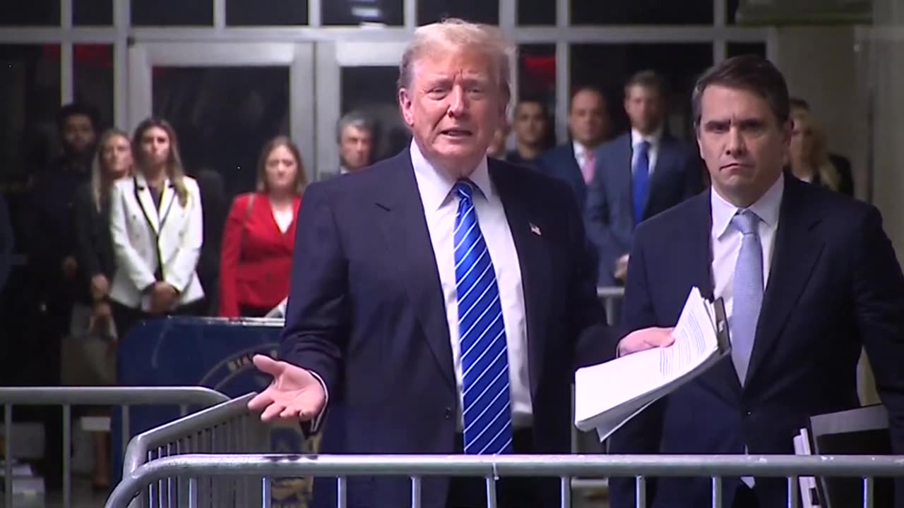 trump speaks after court appearance 13th may 2024