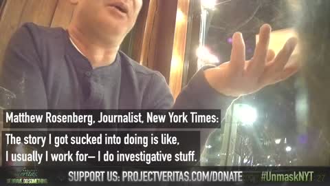 BREAKING- PROJECT VERITAS - NYT Reporter: Jan 6 Media ‘Overreaction,’ FBI Involved