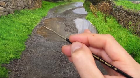 Teach You To Draw Pebbles On The Road