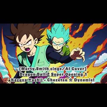 [Morty Smith sings/AI Cover] Dragon Ball Z Super Opening 1 Kazuya Yoshii - Chōzetsu ☆ Dynamic!
