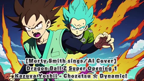 [Morty Smith sings/AI Cover] Dragon Ball Z Super Opening 1 Kazuya Yoshii - Chōzetsu ☆ Dynamic!