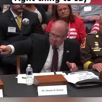 Tom Homan "Probably Not the Right Thing To Say"