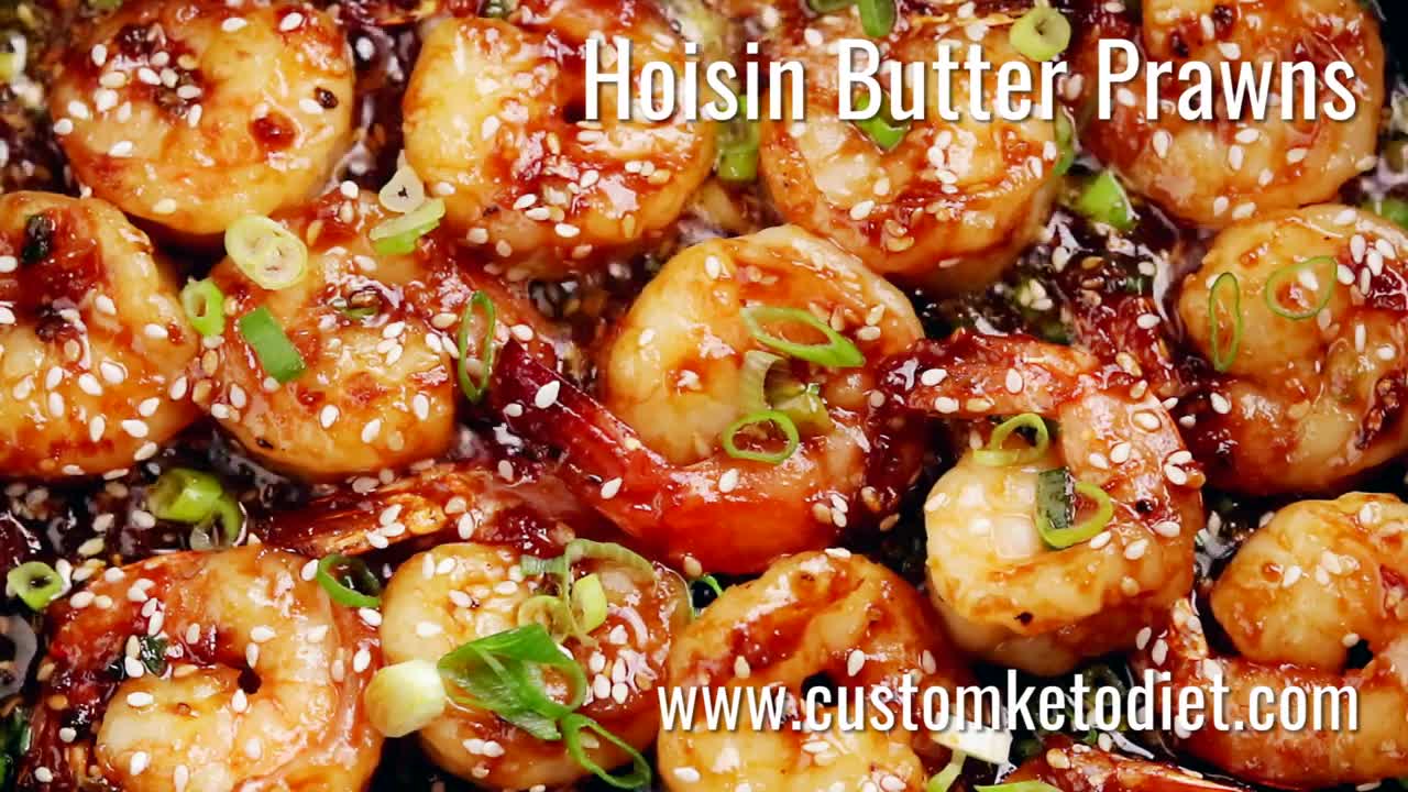 Keto Hoisin Butter Prawns