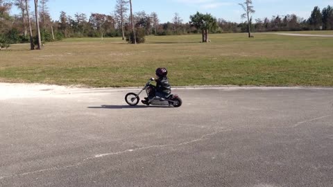 Kid On Motorcycle Bike Crashes Into Parked SUV