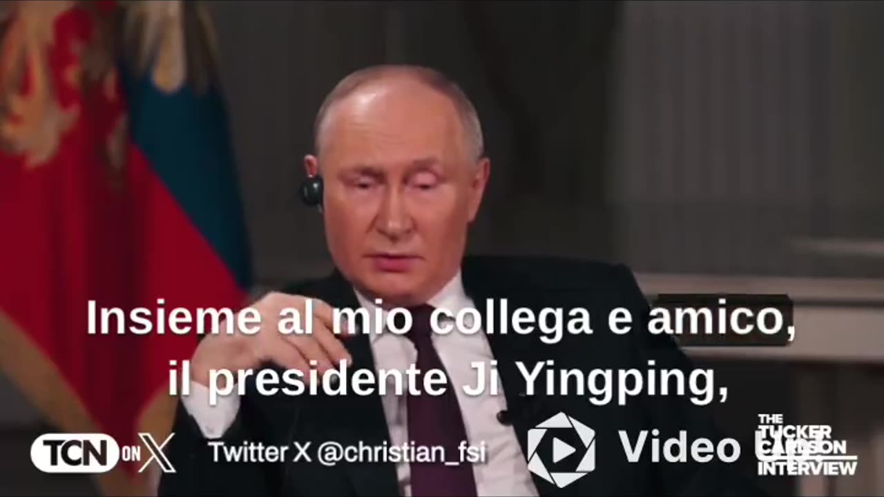 Intervista del giornalista Americano Tucker Carlson al presidente Russo Vladimir Putin