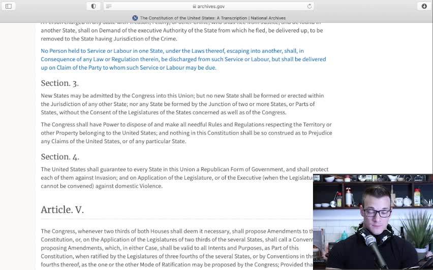 Reading The Constitution - Article 4