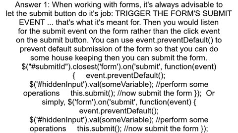 jquery click in submit button