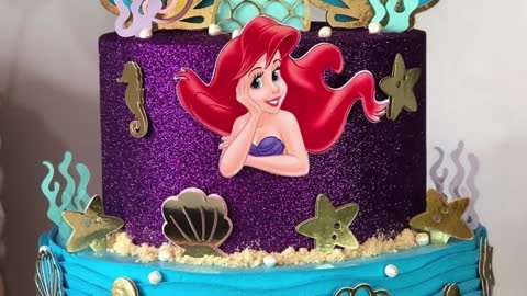 Cute Little Mermaid Cakes